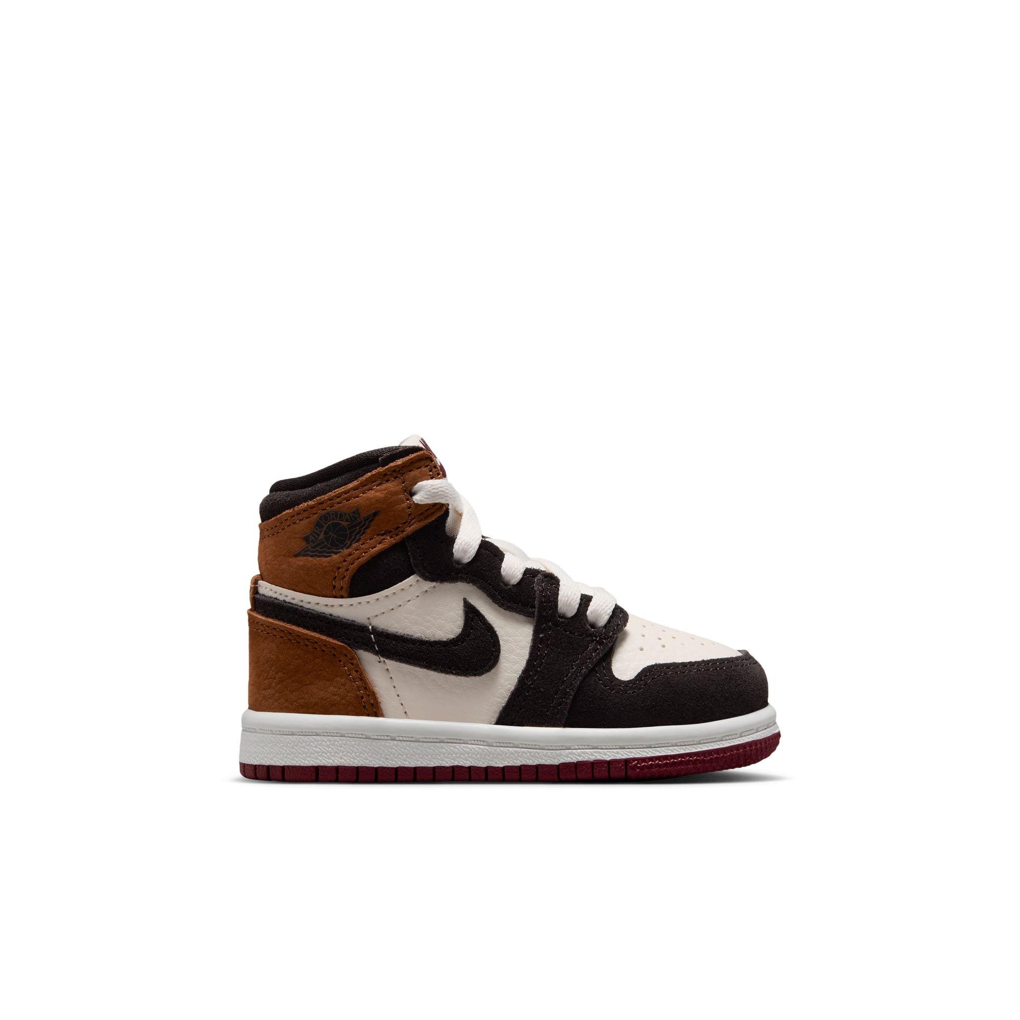 Jordan 1 Retro High OG "Love Letter" Toddler Kids' Shoe - SHADOW BROWN/TEAM RED/BRITISH TAN